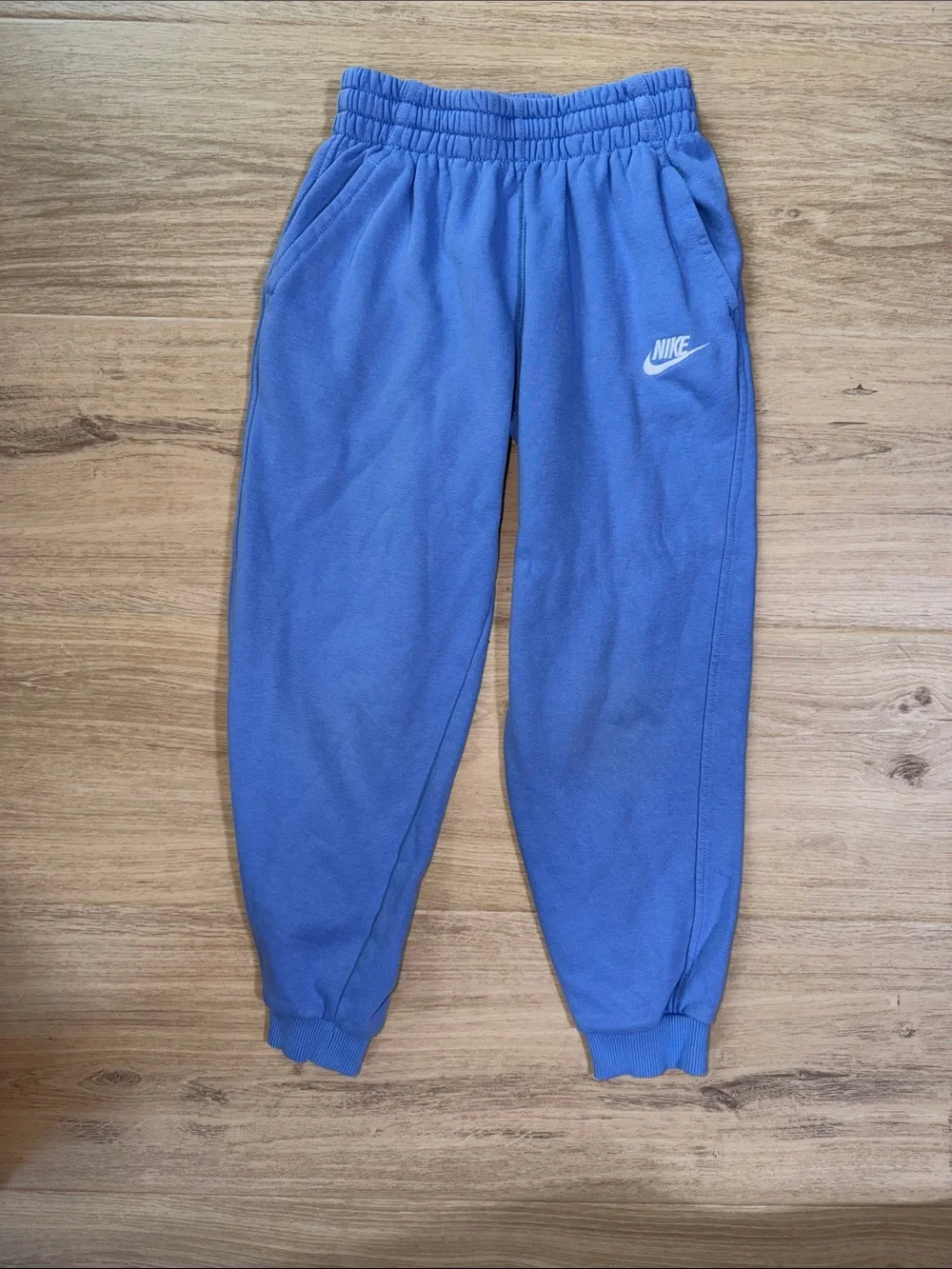 Nike Kids Royal Blue Sweat Joggers with White Swoosh size medium